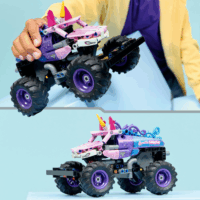 LEGO 42220 Technic - Monster Jam Sparkle Smash autó visszahúzós motorral