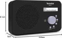 Technisat VIOLA 2 Hordozható DAB+/FM Zsebrádió - Fekete
