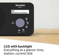 Technisat VIOLA 2 Hordozható DAB+/FM Zsebrádió - Fekete