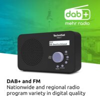 Technisat VIOLA 2 Hordozható DAB+/FM Zsebrádió - Fekete