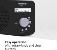 Technisat VIOLA 2 Hordozható DAB+/FM Zsebrádió - Fekete