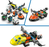 LEGO 60505 City Kombinált készlet repülőgéppel karbantartó járművel és légpárnás hajóval