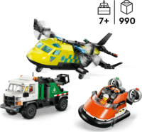 LEGO 60505 City Kombinált készlet repülőgéppel karbantartó járművel és légpárnás hajóval
