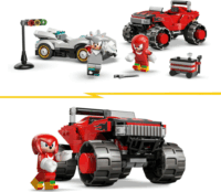 LEGO 77118 Sonic a Sündisznó Silver autója vs. Knuckles szörnyeteg teherautója