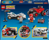 LEGO 77118 Sonic a Sündisznó Silver autója vs. Knuckles szörnyeteg teherautója