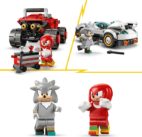 LEGO 77118 Sonic a Sündisznó Silver autója vs. Knuckles szörnyeteg teherautója