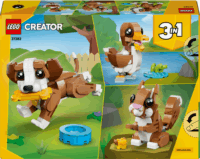 LEGO 31382 Creator - 3 az 1-ben Aranyos Állatok Játékos Kutyus