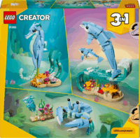 LEGO 31385 Creator - 3 az 1-ben tengeri élőlények Gyönyörű delfinek