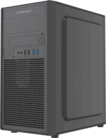 Gembird Fornax K400 Midi Torony Számítógépház + 1db 120mm ventilátor - Fekete