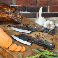 Zassenhaus 5114384 Ranger Rozsdamentes acél Séfkés bőrtokban 15 cm - Ezüst