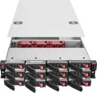SilverStone SST-RM22-312 2U Rack Szerver Ház (43 x 8,85 x 66 cm) - Fekete/Ezüst