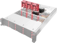 SilverStone SST-RM22-312 2U Rack Szerver Ház (43 x 8,85 x 66 cm) - Fekete/Ezüst