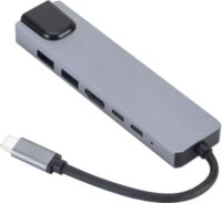 Gembird A-CM-COMBO5-06 Univerzális 6-in-1 USB-C Multiport Adapter Dokkoló