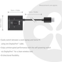 Club 3D CSV-1009 DisplayPort 1.4 2-port Switch