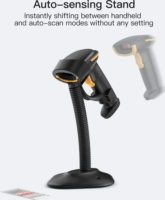 Inateck BCST-35 Wireless Kézi vonalkódolvasó Dokkolóval - Fekete