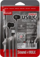 Maxell IN-BAX USB-C Fülhallgató - Fekete