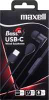 Maxell EB10 BASS13 In-ear USB-C Fülhallgató - Fekete