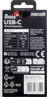 Maxell EB10 BASS13 In-ear USB-C Fülhallgató - Fekete