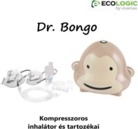 EcoLogic BR-CN001 Dr Bongo Kompresszoros inhalátor - Barna majom forma