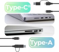 ICY BOX IB-201T-CU31 2.5" USB-C 3.2 Gen 2x2 Külső HDD/SSD ház - Fekete