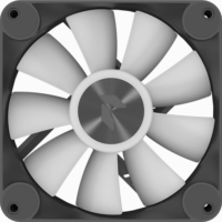 APNX FP1-120-3 Pack PWM 120mm Rendszerhűtő ventilátor 3db - Fekete