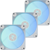 APNX FP1-R 120-3 Pack reversed PWM 120mm Rendszerhűtő ventilátor 3db - Fehér