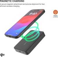 FIXED MagZen 10 Oi2 Magsafe Powerbank 10000mAh 20W - Fekete