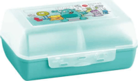 Emsa 518138 Monster Uzsonnás Doboz 0,7L és Kulacs 400ml - Türkiz mintás