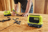 Ryobi ONE+ Bluetooth Box Mini Akkus Hordozható Bluetooth Hangszóró 18V 5W - Fekete/Zöld