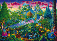 Schmidt Spiele 58612 Michael Fishel Fantasztikus mesevilág 1000 darabos puzzle