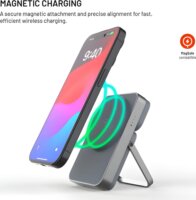 FIXED MagZen 5 Oi2 Magsafe Powerbank Állvánnyal 5000mAh 20W - Szürke