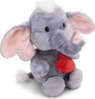 Nici Szürke Elefánt mágneses szívvel plüssfigura 32cm
