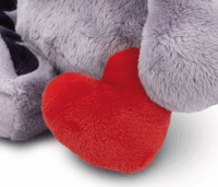 Nici Szürke Elefánt mágneses szívvel plüssfigura 32cm