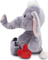 Nici Szürke Elefánt mágneses szívvel plüssfigura 32cm