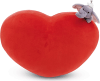 Nici Szív formapárna elefánt plüssfigurával 42 cm