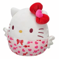 Squishmallows Hello Kitty szívecskés plüssfigura 20 cm