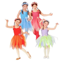 Widmann Tündér balerina jelmez virágos fejpánttal 6-7 éves gyerekeknek - Többféle