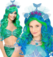 Widmann Azúr sellő tiara Jelmez kiegészítő