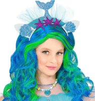 Widmann Azúr sellő tiara Jelmez kiegészítő