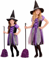 Widmann Boszorkány jelmez kiegészítőkkel 3-4 éves gyerekeknek