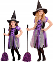 Widmann Boszorkány jelmez kiegészítőkkel 5-6 éves gyerekeknek