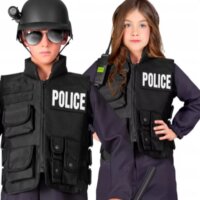 Widmann Taktikai mellény jelmez kiegészítő 3 féle kitűzővel 9-10 éves gyerekeknek