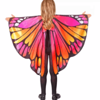 Widmann Rózsaszín pillangó szárny és maszk Jelmez kiegészítő 6-11 éves gyerekeknek