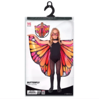 Widmann Rózsaszín pillangó szárny és maszk Jelmez kiegészítő 6-11 éves gyerekeknek