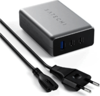 Satechi USB-A / 2x USB-C Hálózati Gyorstöltő Adapter 100W - Szürke