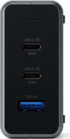 Satechi USB-A / 2x USB-C Hálózati Gyorstöltő Adapter 100W - Szürke