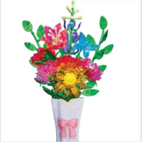 RoseArt Készítsd magad 445 darabos 3D-s virágcsokor - kristályokkal