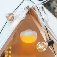 New Garden CHERRY BULB Hordozható Akkus Kemping LED Lámpa - Bézs