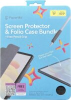 Paperlike 2.1 iPad Pro 11″ / Air 10.9″ Kijelzővédő fólia (2db / csomag) + Tok + Apple Pencil Fogó Szett - Átlátszó/Fekete