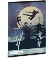 Ars Una Ninjas in the dark A5 32 lapos 2. osztályos vonalas füzet - Mintás